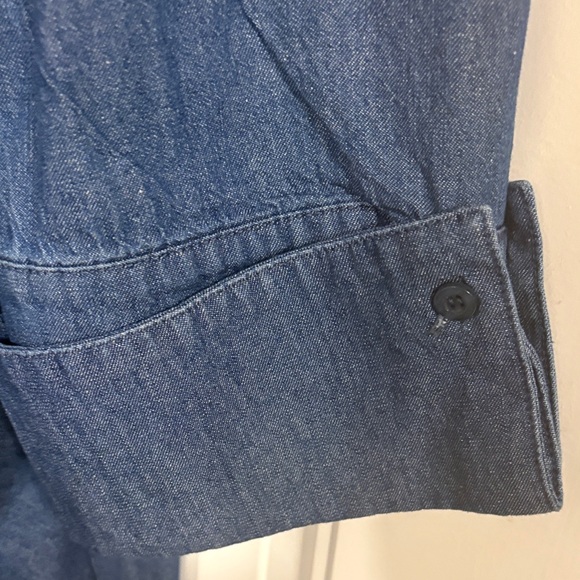 Eloquii Dark Indigo Denim Jumpsuit - Picture 4 of 6